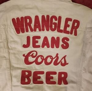Wrangler X Coors Banquet Pinnacle White Jacket L NWT